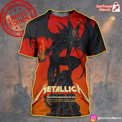 Metallica M72 Santa Clara 2025 Dragon 3D T-Shirt β All-Over Print Limited Edition - Get Trend Merch