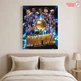Oklahoma City Thunder 2024–25 NBA Champions Poster Canvas – Official Team Celebration Art - Get Trend Merch