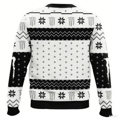 Green Claw Energy Inspired Ugly Christmas Sweater – Warm Knit-Look Crewneck