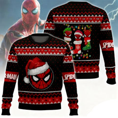 Spider-Hero Inspired Ugly Christmas Sweater