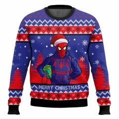 Spider-Hero Inspired Ugly Christmas Sweater