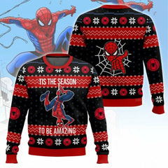 Spider-Hero Inspired Ugly Christmas Sweater