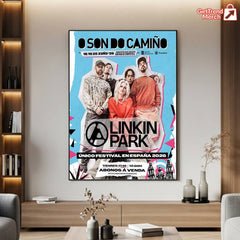 Linkin Park – O Son do Camiño 2026 – Santiago de Compostela, Spain – Monte do Gozo – Jun 18–20, 2026 Poster Canvas Wall Art - Get Trend Merch