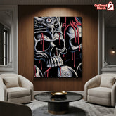 Metallica M72 World Tour 2025 Santa Clara Poster Canvas – Levi’s Stadium, Brandon Heart Skull Art - Get Trend Merch