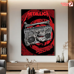 Metallica M72 World Tour – Adelaide, Australia – Adelaide Oval Stadium – Nov 5, 2025 Poster Canvas Wall Art