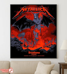Metallica M72 World Tour November 12, 2025 Brisbane, Australia - Suncorp Stadium Poster Canvas Wall Art