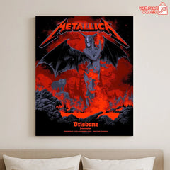 Metallica M72 World Tour November 12, 2025 Brisbane, Australia - Suncorp Stadium Poster Canvas Wall Art