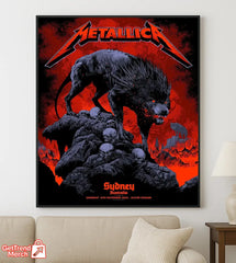 Metallica M72 World Tour November 15, 2025 Sydney Australia - Accor Stadium Poster Canvas Wall Art