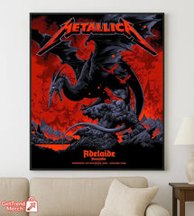 Metallica M72 World Tour November 5, 2025 Adelaide, Australia - Adelaide Oval Poster Canvas Wall Art