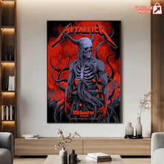 Metallica M72 World Tour November 8, 2025 Melbourne Australia Marvel Stadium Poster Canvas Wall Art