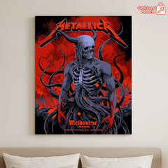 Metallica M72 World Tour November 8, 2025 Melbourne Australia Marvel Stadium Poster Canvas Wall Art
