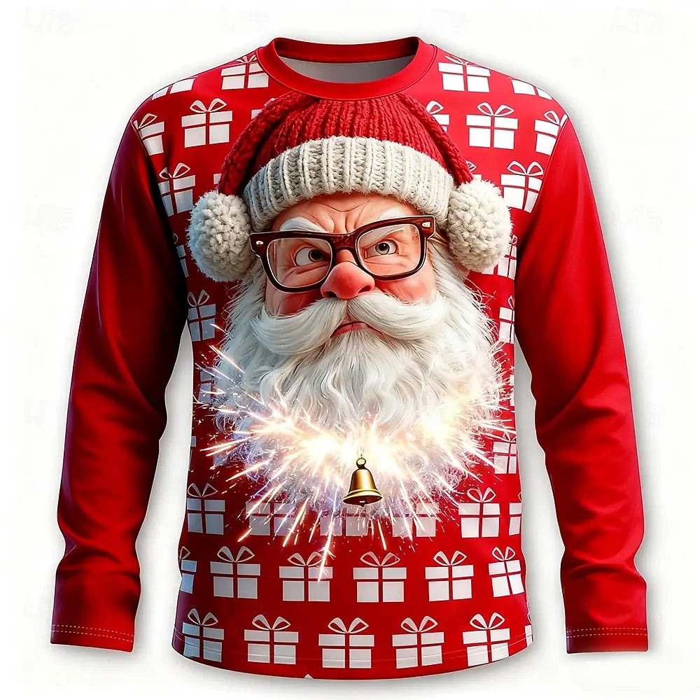 Funny Santa Long Sleeve Christmas Shirt