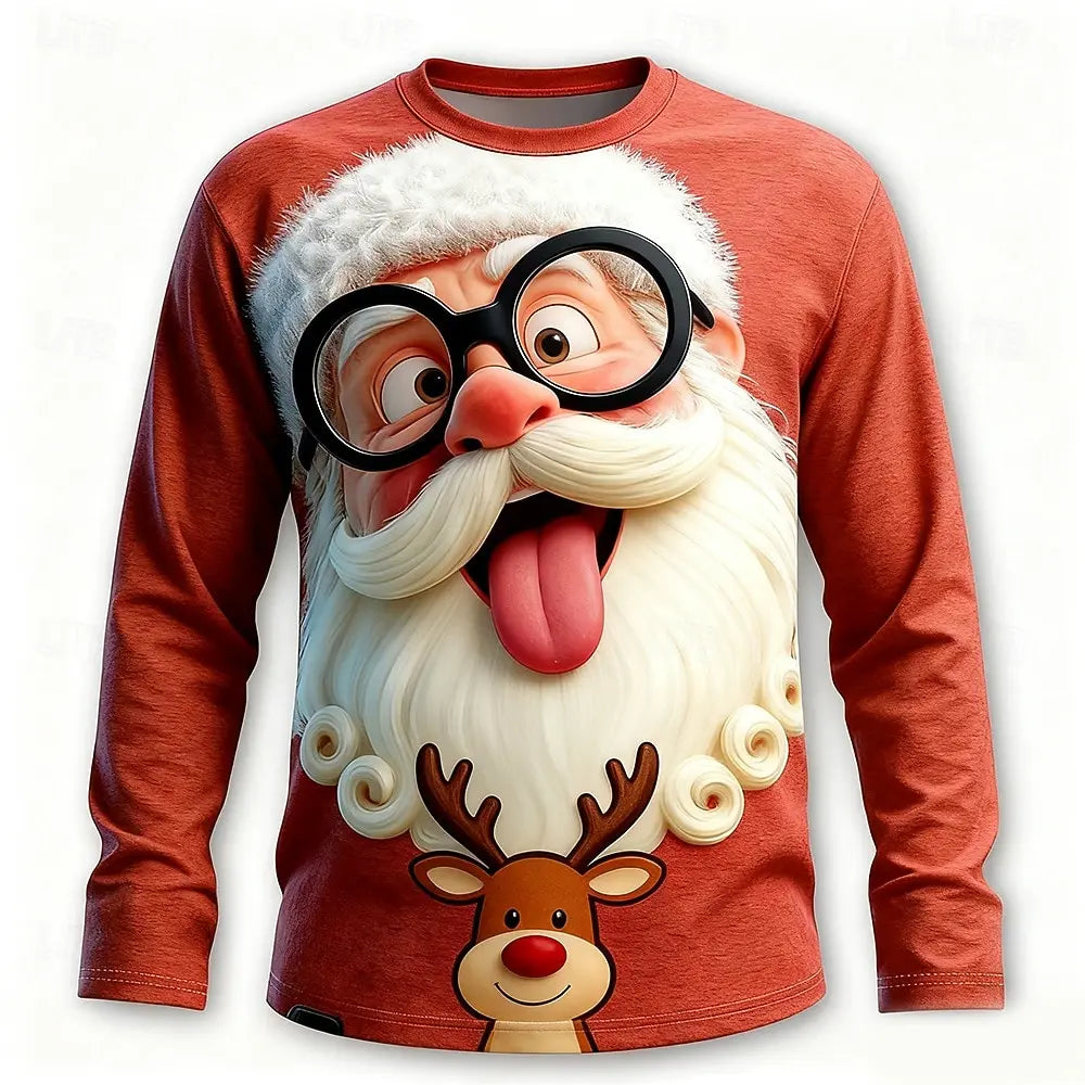 Funny Santa Long Sleeve Christmas Shirt