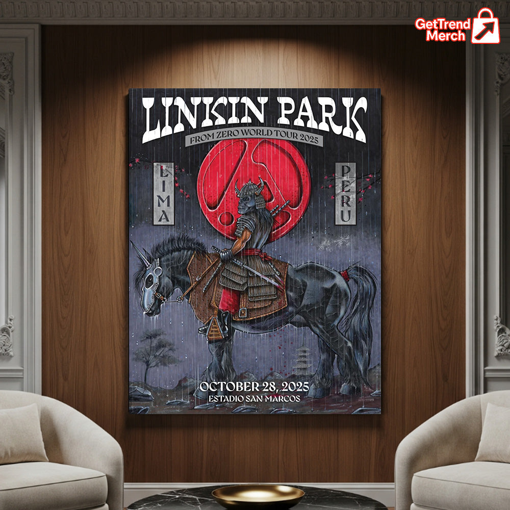 Linkin Park – From Zero World Tour – Lima, Peru – Estadio San Marcos – Oct 28, 2025 Poster Canvas Wall Art