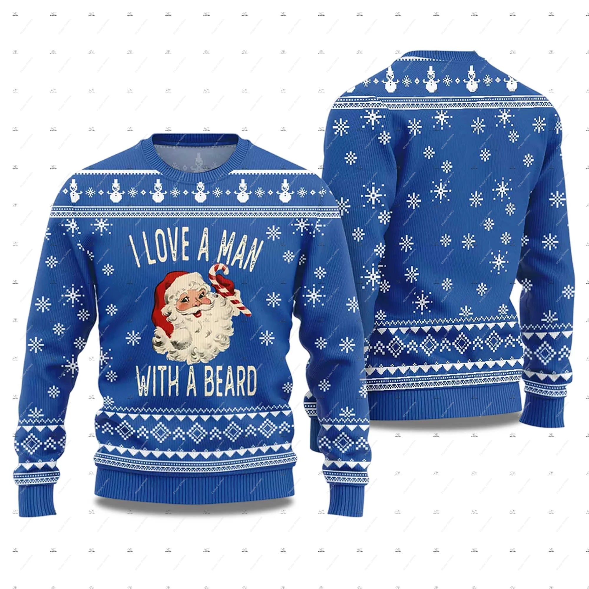 Jingle Balls Parody Ugly Christmas Sweater – Naughty Santa Crewneck