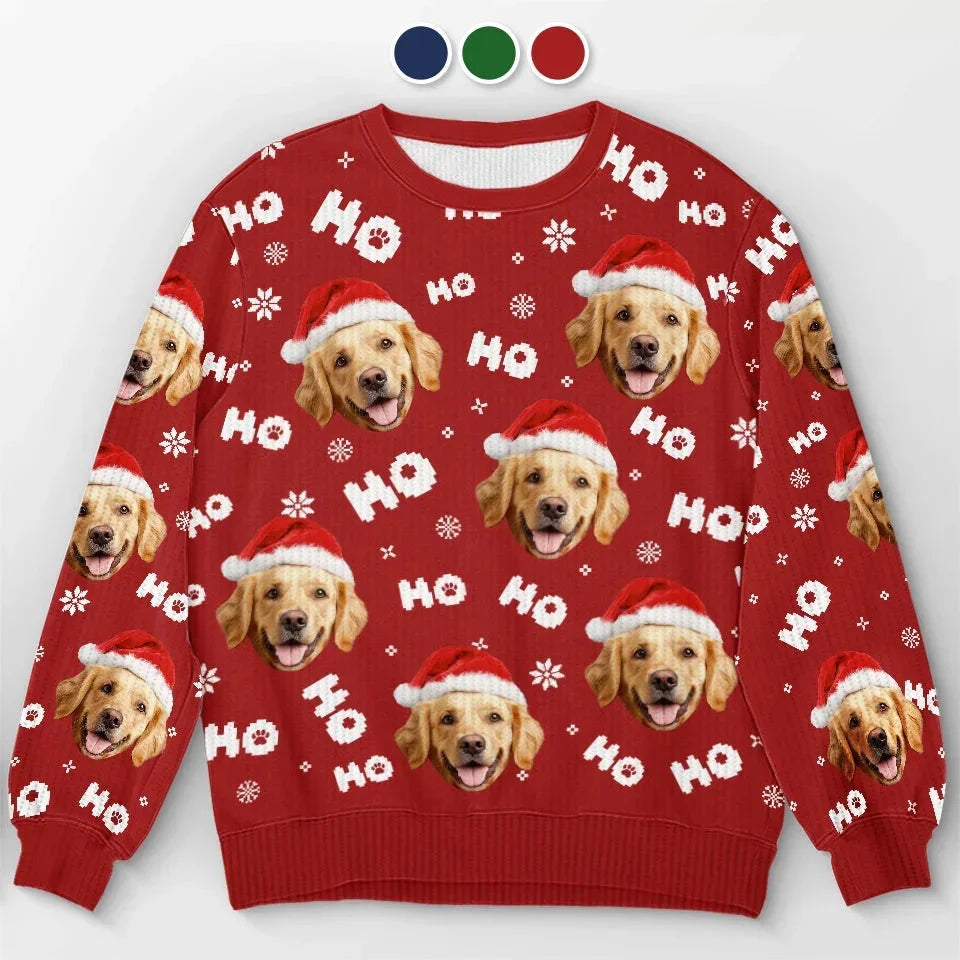 Custom Face Ugly Christmas Sweater – Personalized Photo Xmas Gift