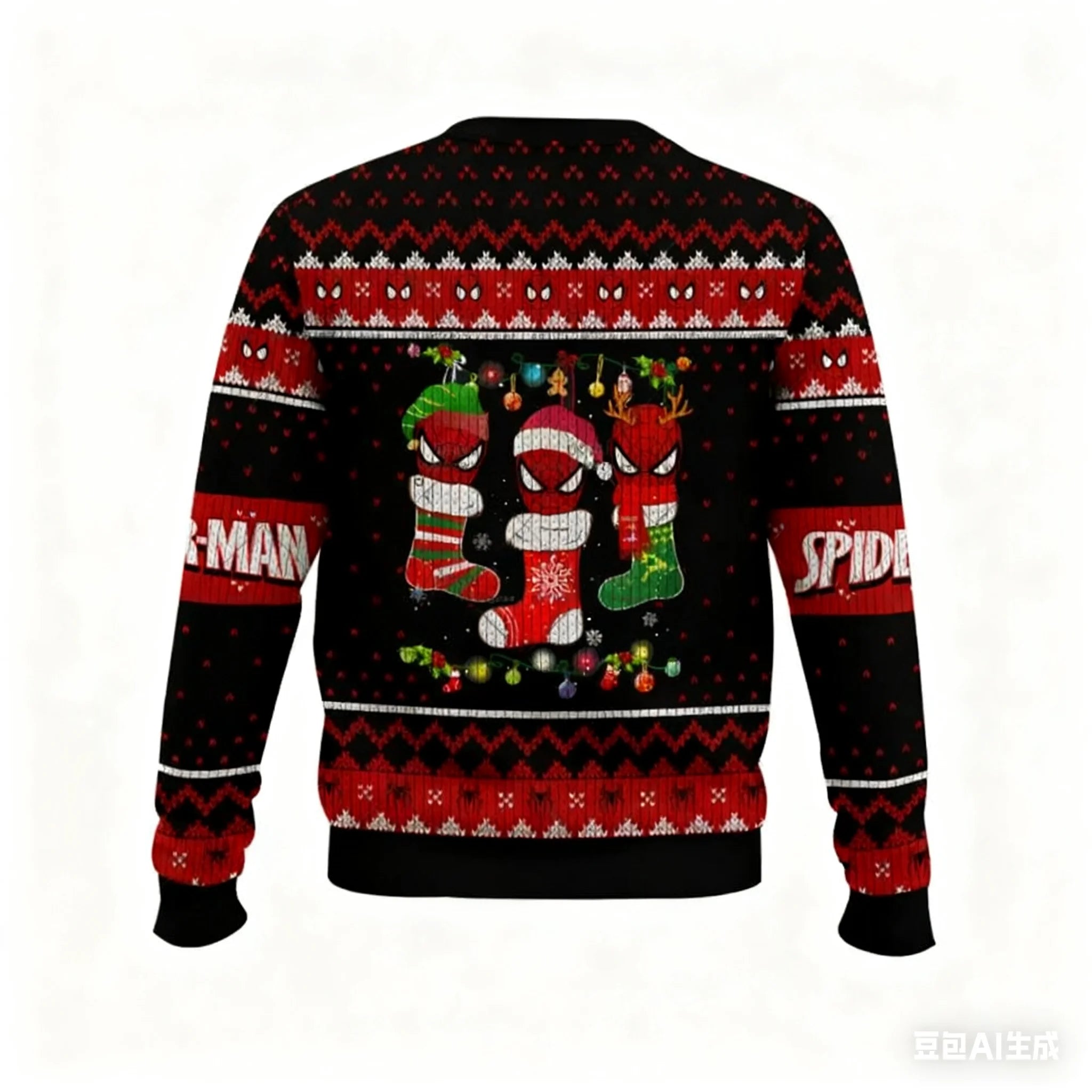 Spider-Hero Inspired Ugly Christmas Sweater