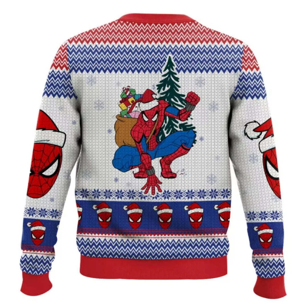 Spider-Hero Inspired Ugly Christmas Sweater