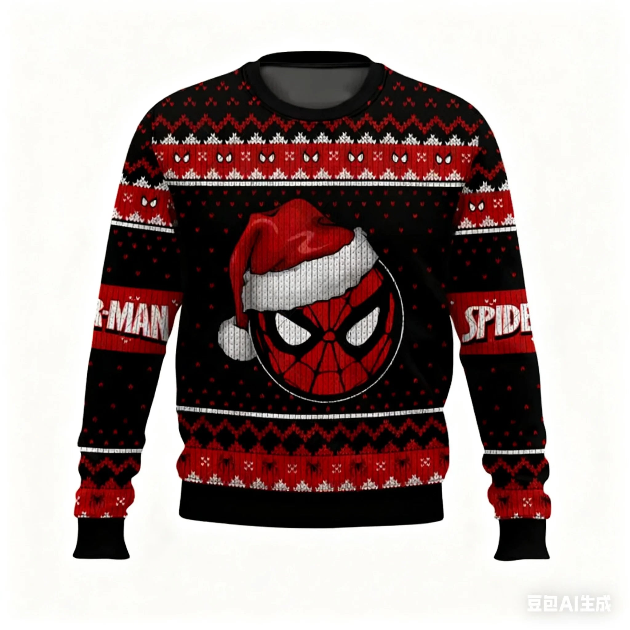 Spider-Hero Inspired Ugly Christmas Sweater