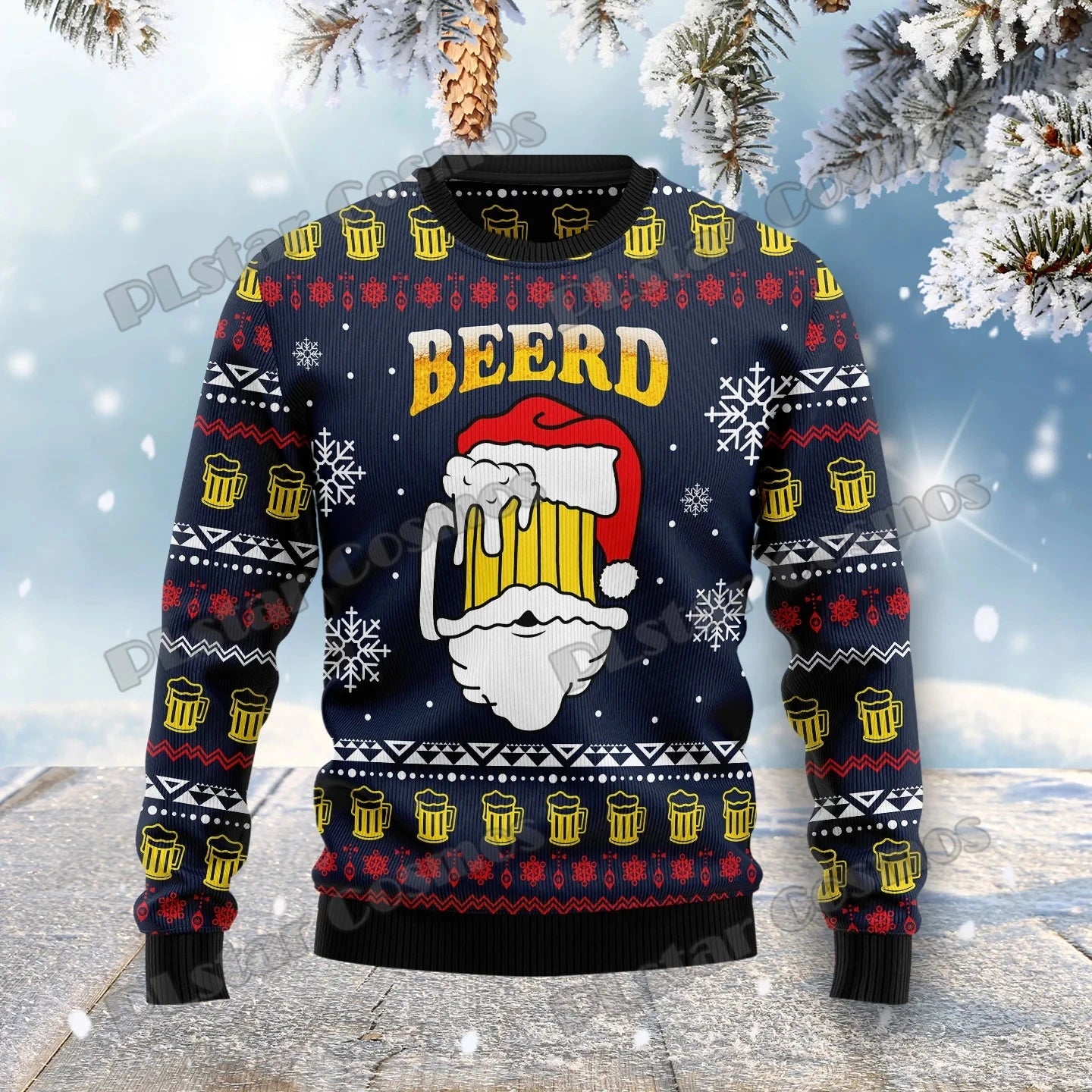 Jingle Beer Ugly Christmas Sweater