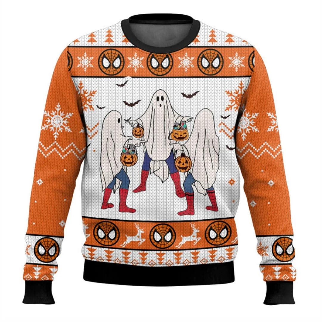 Spider-Hero Inspired Ugly Christmas Sweater