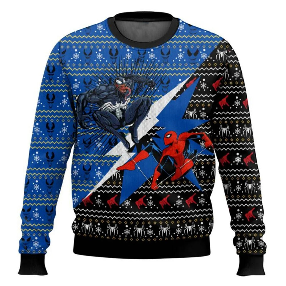 Spider-Hero Inspired Ugly Christmas Sweater