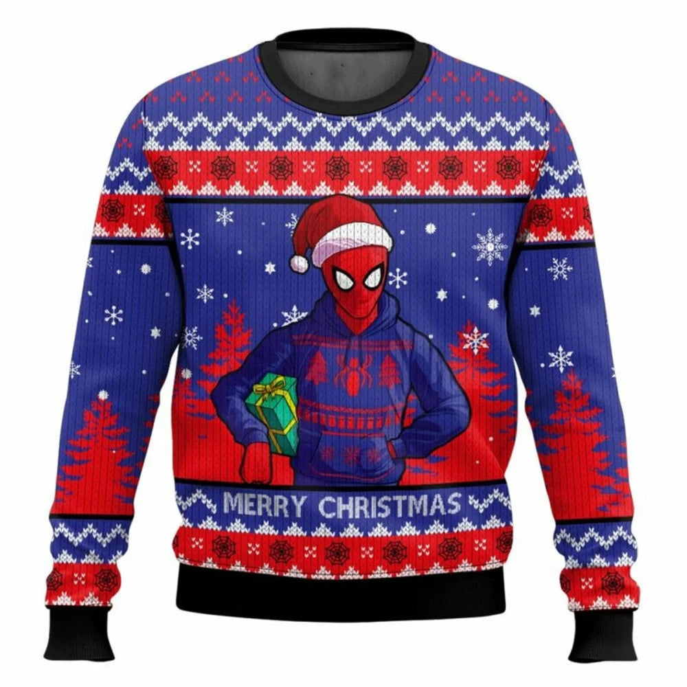 Spider-Hero Inspired Ugly Christmas Sweater