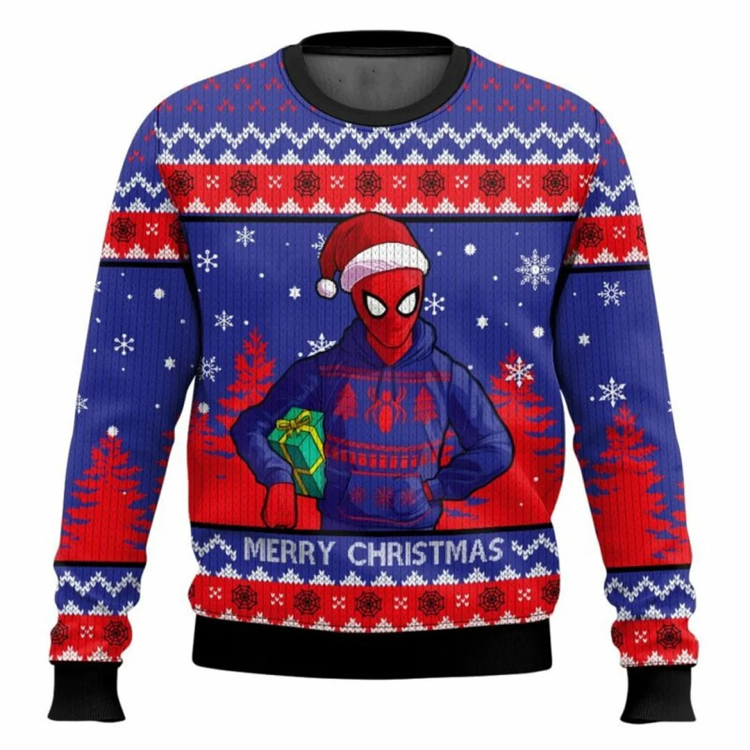 Spider-Hero Inspired Ugly Christmas Sweater