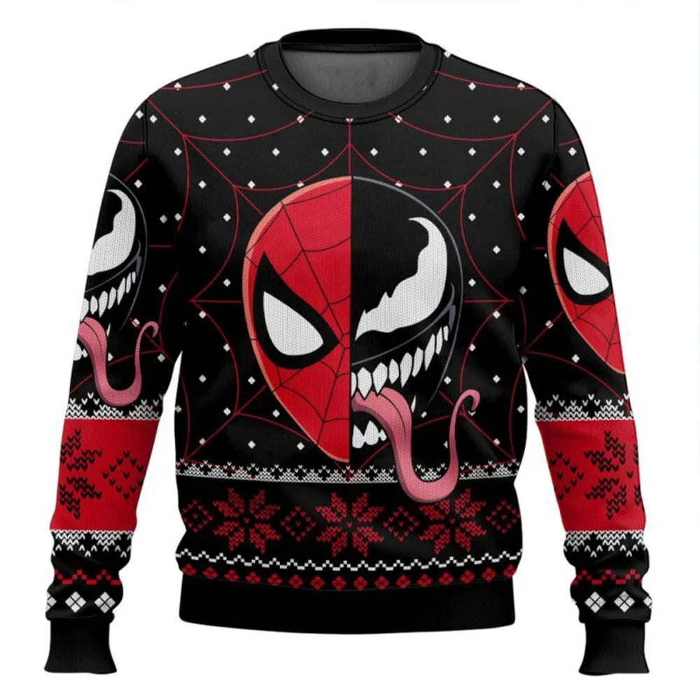 Spider-Hero Inspired Ugly Christmas Sweater