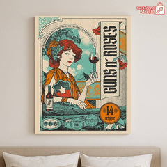 Guns N’ Roses – Because What You Want Tour – Santiago, Chile – Parque Estadio Nacional – Oct 14, 2025 Poster Canvas Wall Art - Get Trend Merch