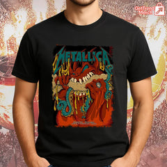 Metallica Concert Tour M72 World Tour May 12, 2025 Philadelphia, PA Lincoln Financial Field Monster Bite Official Band T-Shirt - Get Trend Merch