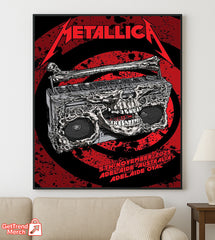Metallica M72 World Tour – Adelaide, Australia – Adelaide Oval Stadium – Nov 5, 2025 Poster Canvas Wall Art