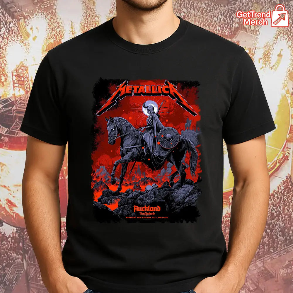 Metallica M72 World Tour November 19, 2025 Auckland, New Zealand - Eden Park Tour Shirt